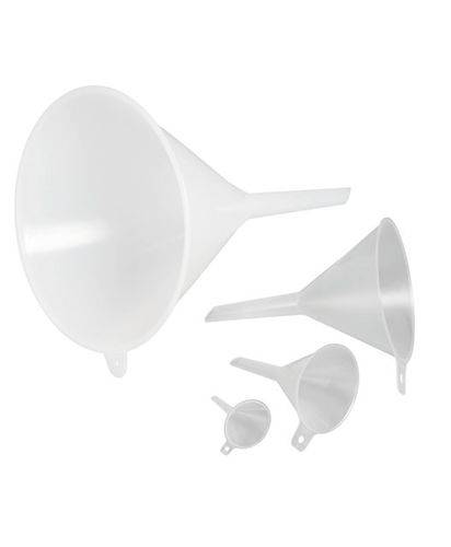 Trichter aus Kunststoff (PP), mit Griff und Aufhängeöse, Durchmesser 75 mm, VE = 12 Stück-0