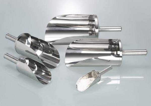Edelstahlschaufel 1.4301, Inhalt 120 ml, Ø 50 mm