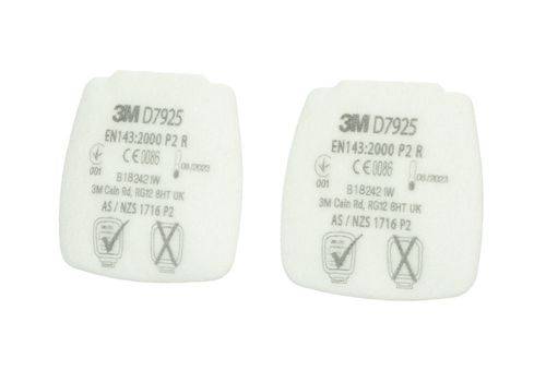 3M Secure Click Partikel-Einlegefilter D7925 P2 R, für Gasfilter D8051, D8055, D8059, VE = 2 Paar-0