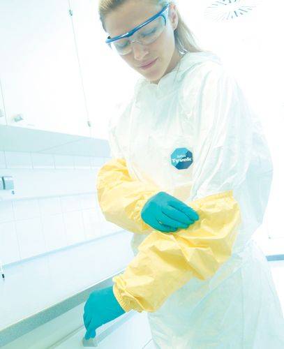 DuPont Einweg-Armstulpe Tychem 2000 C, Kat. III, Typ PB (3B), gelb, VE = 50 Stück-1
