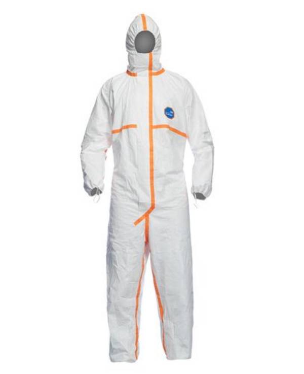 DuPont Einweg-Schutzanzug Tyvek 800 J, Kat. III, Typ 3B, 4B, 5B, 6B, weiß. Gr. L, VE = 25 Stück