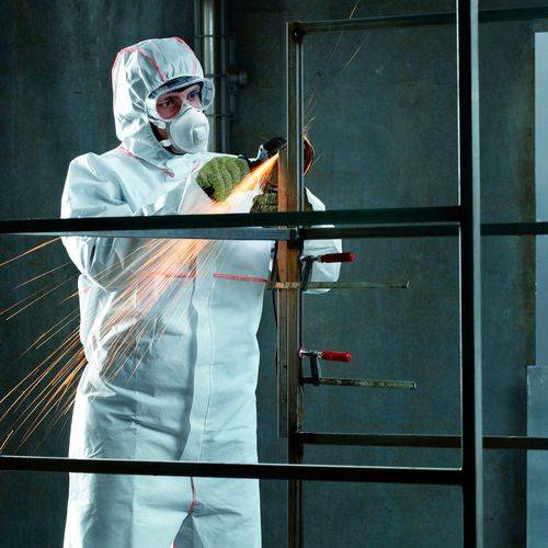 DuPont Einweg-Schutzanzug ProShield 20 SFR, Kat. III, Typ 5, 6, weiß, Gr. L, VE = 50 Stück-2