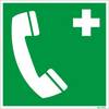 Rettungszeichen Notruftelefon VE 10 Stk Folie 200 x 200 mm. H. Marahrens Sicherheits- | Industrie- u.