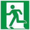 Rettungswege links nur in Verbindung mit Richtungspfeil VE 10 Stk Aluminium 150 x 150 mm. H. Marahrens
