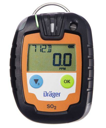 Dräger Gaswarngerät Pac 6000 SO2, zeitlimitiert, für Schwefeldioxid, 0 - 100 ppm-0