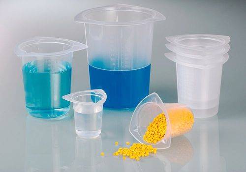 Universal-Messbecher aus PP, mit Ausgusslippen, 50 ml, 48 Stück-2