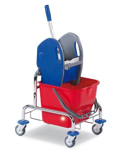 Reinigungswagen mit einem 17-Liter-Eimer und Auswringvorrichtung-0