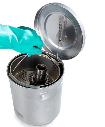 FALCON Teilekorb aus Edelstahl, für 8 Liter Behälter-1