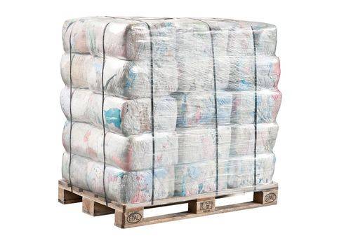 Putzlappen Bettwäsche bunt, 1 Palette, 30 Presswürfel à 10 kg-0