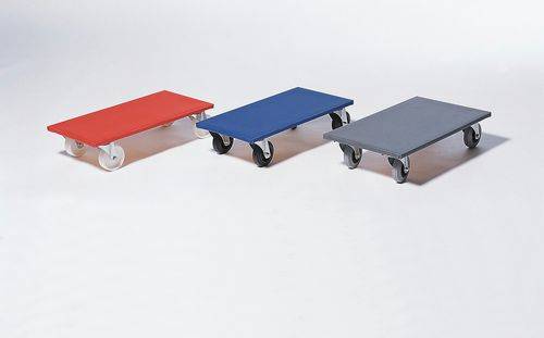 Transporter ST 100 G aus verleimtem Multiplex-Sperrholz, mit Bereifung aus Gummi, grau-0