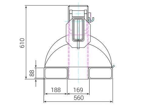 RR Industrietechnik Kranarm Typ RKT5 bis zu 5000kg Tragkraft RAL 7005 Mausgrau-3