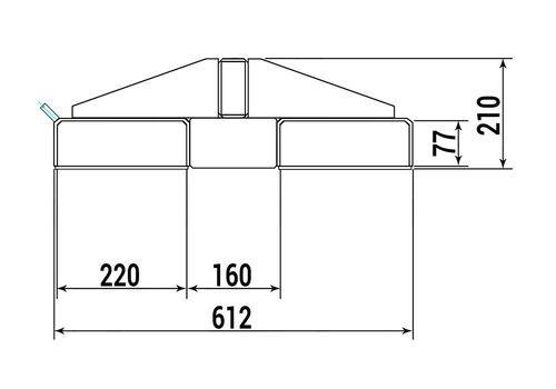 RR Industrietechnik Lastarm Typ RLA-2,5 1500 bis zu 2500kg Tragkraft RAL 5018 Türkisblau-3