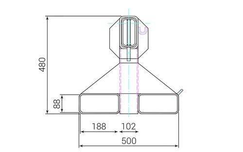 Kranarm, ausziehbar, Traglast 650 - 3000 kg, verzinkt-3