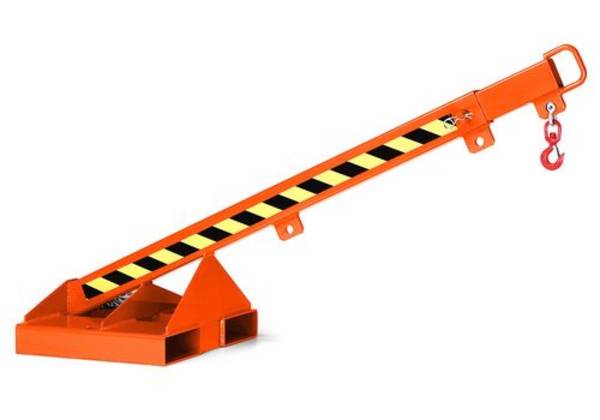 RR Industrietechnik teleskopierbarer Kranarm Typ RLH-T1 bis zu 1000kg Tragkraft RAL 2004 Reinorange