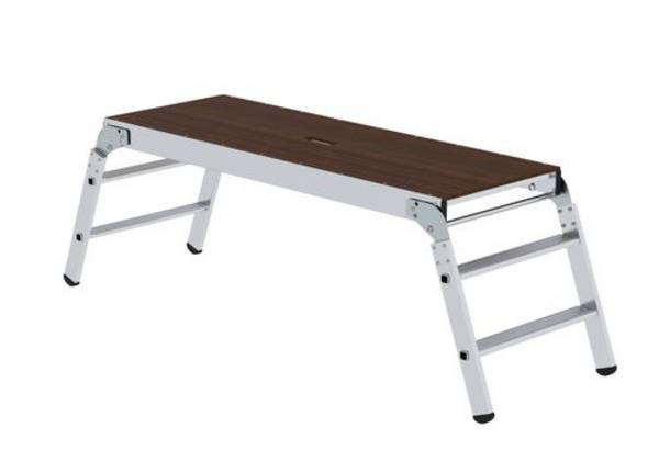 Arbeitsplattform klappbar, aus Aluminium, Standfläche 1,70 x 0,60 m
