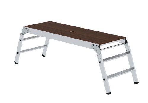 Arbeitsplattform klappbar, aus Aluminium, Standfläche 1,70 x 0,60 m-0