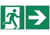Rettungswege rechts VE 10 Stk Kunststoff 300 x 150 mm. H. Marahrens Sicherheits- | Industrie- u.