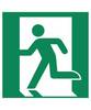 Rettungswege links nur in Verbindung mit Richtungspfeil VE 10 Stk Kunststoff 150 x 150 mm. H. Marahrens