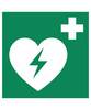 Rettungszeichen Automatisierter externer Defibrillator VE 10 Stk Folie 200 x 200 mm. H. Marahrens