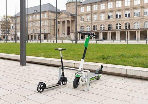 Scooter-Parker aus Stahl, mit 5 Einstellplätzen, feuerverzinkt-1