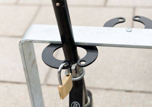 Scooter-Parker aus Stahl, mit 5 Einstellplätzen, feuerverzinkt-3
