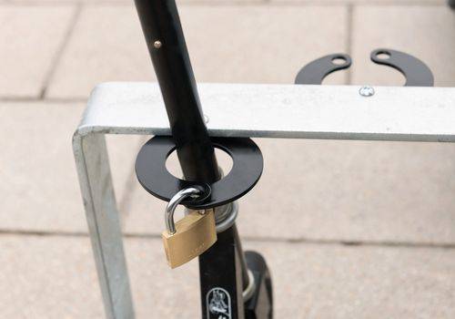 Scooter-Parker aus Stahl, mit 5 Einstellplätzen, feuerverzinkt-4