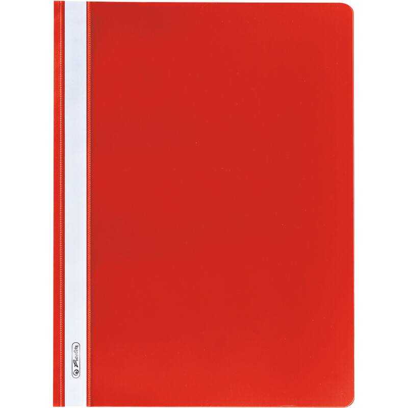 herlitz Schnellhefter, DIN A4, aus PP-Folie, rot