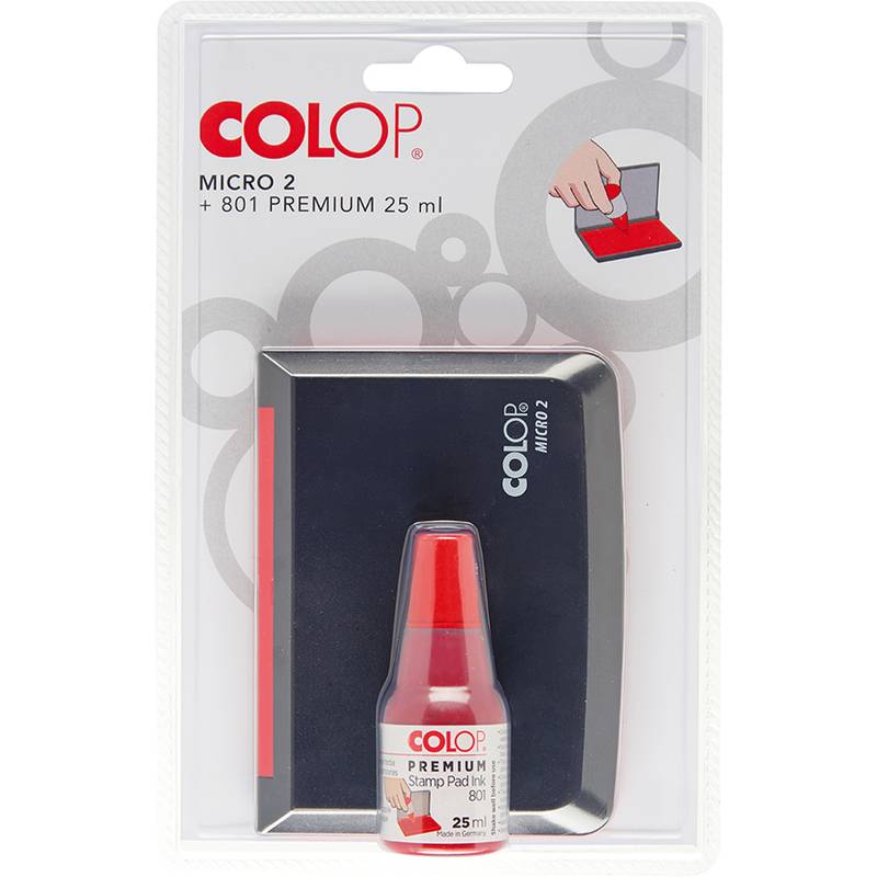 COLOP Kombibox Stempelkissen + Stempelfarbe, blau-0