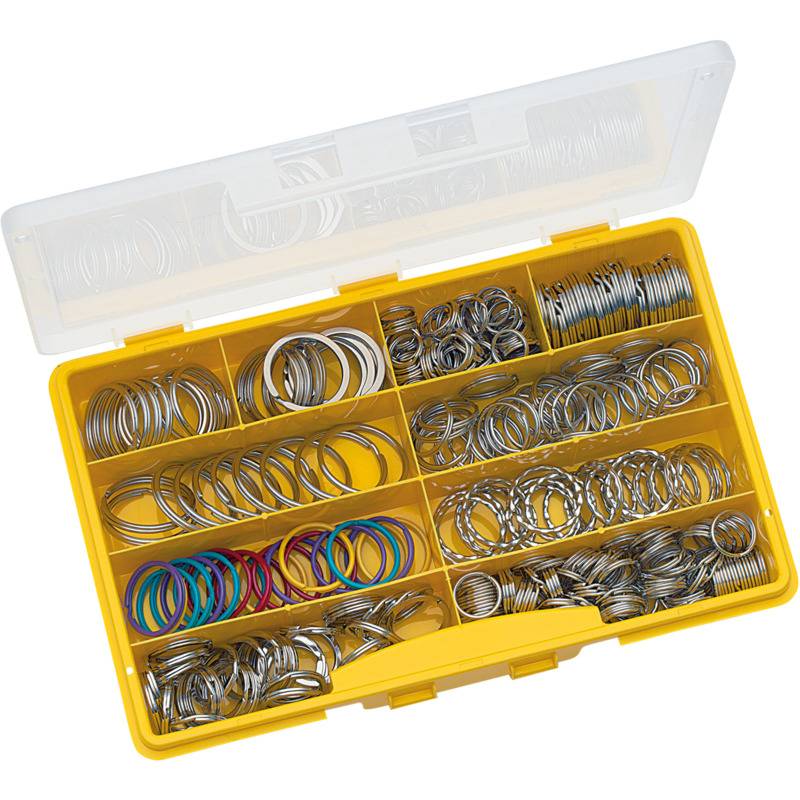 WEDO Schlüssel Met.Ringe sort, 300er Display-0