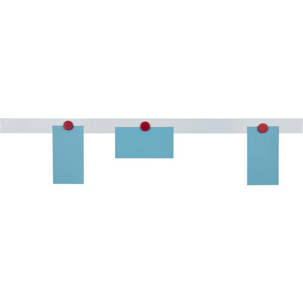 Franken Magnetleiste 5x100cm weiß +4Magnete 32mm ST1355SB
