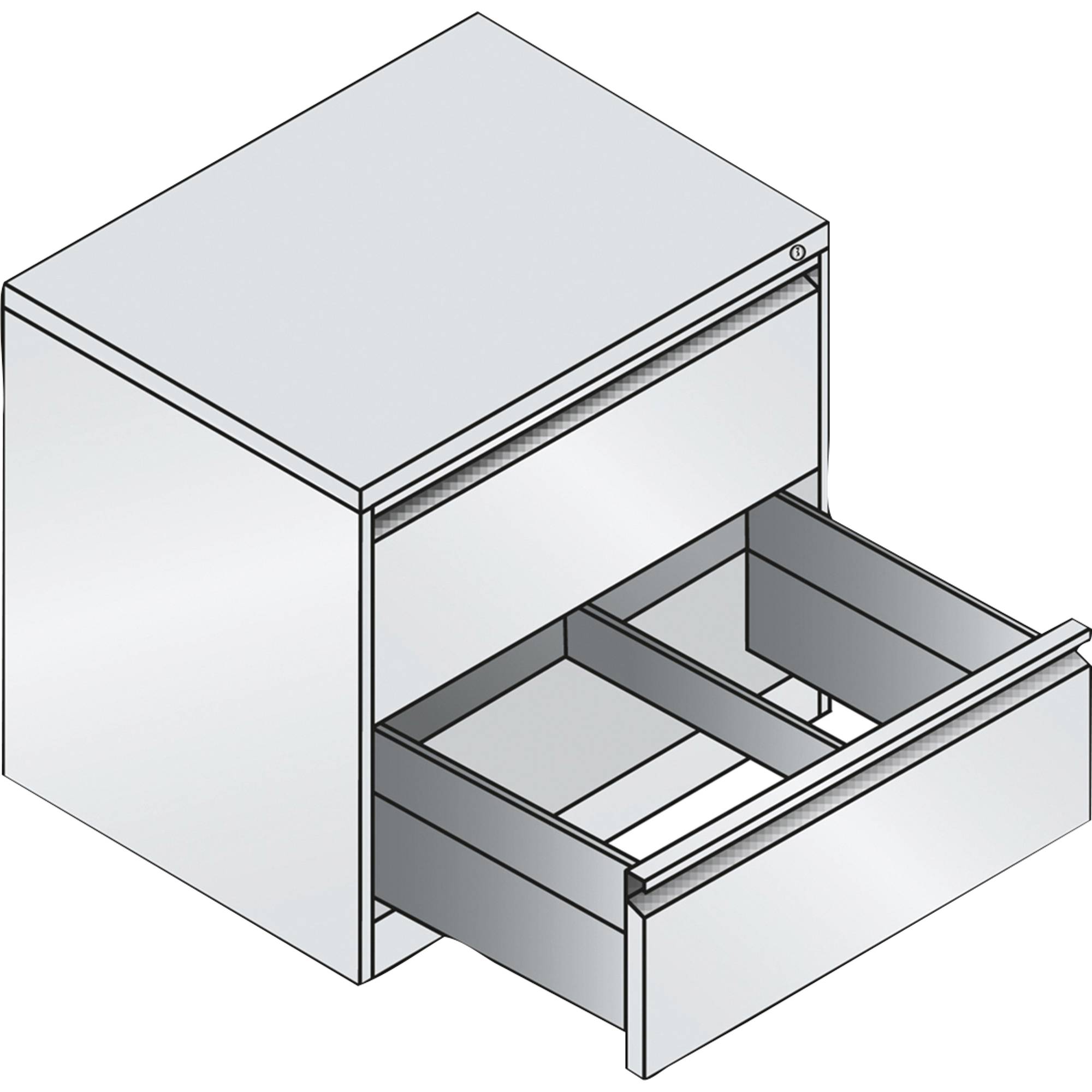 Hängeregistraturschrank Acurado A4 2Schübe wsalu-1
