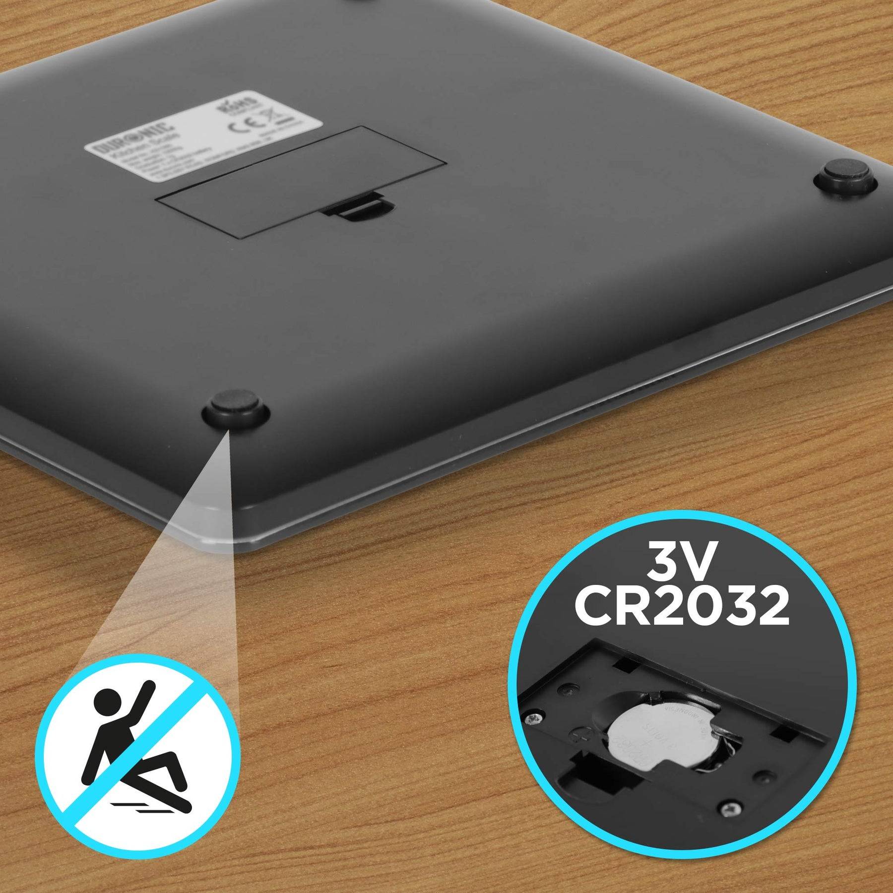 Duronic KS1080 Digitale Küchenwaage - Ultradünne Küchenwaage aus Glaß mit digitalen Display - 1 g - 10 kg Kapazität-6