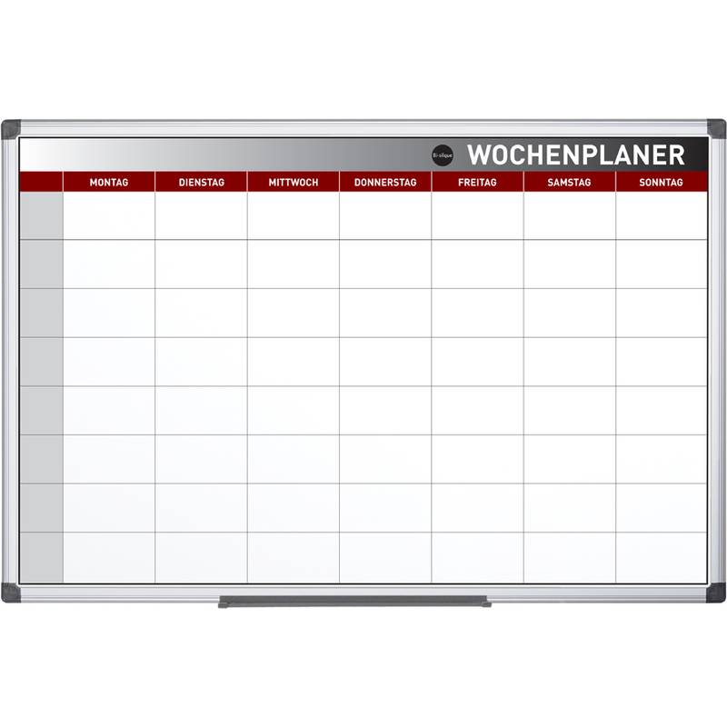 Bi-Office Planungstafel "Wochenplaner", 900 x 600 mm