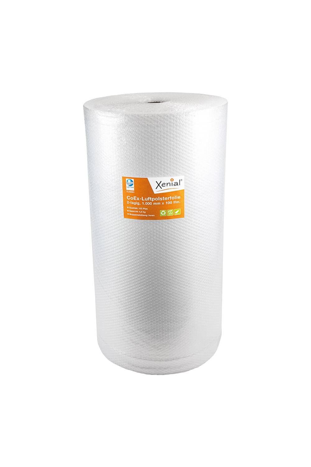 Luftpolsterfolie Economic, 2-lagig, 1000mm breitx100lfm, 50µ