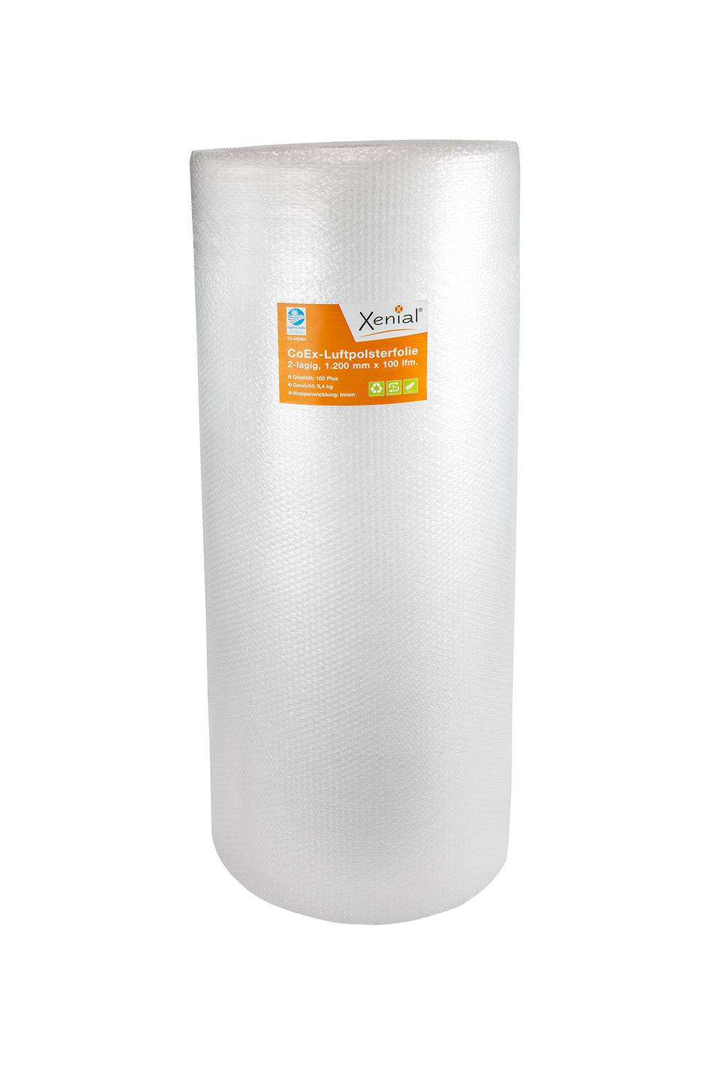 Luftpolsterfolie Economic, 2-lagig, 1200mm breitx100lfm, 50µ-0