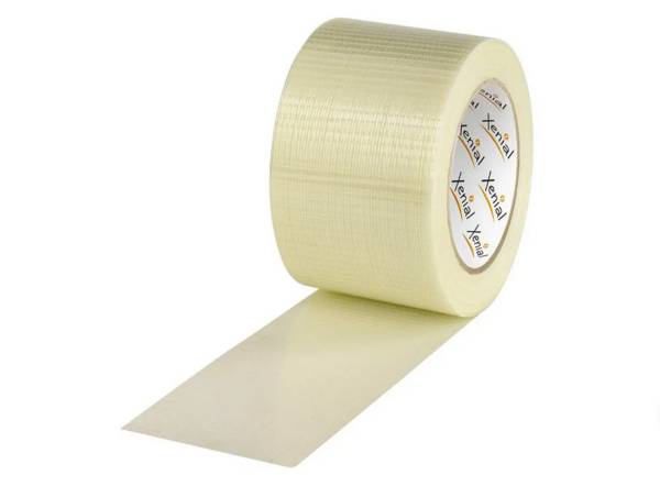 Xenial Filamentklebeband, gitterverstärkt, 130 µ, 75 mm x 50 lfm.
