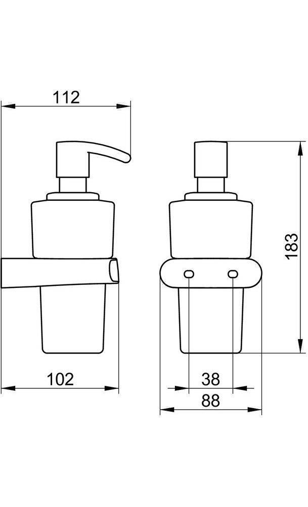 KEUCO 11653010000 Seifenspenderpumpe ELEGANCE verchromt-2