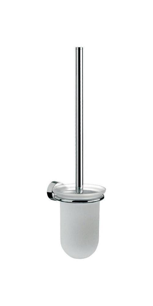 EMCO 451500101 Toilettenbürstengarnitur rondo 2 Behälter Kristallglas satiniert,