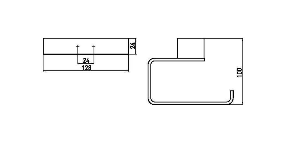 EMCO 050000101 Papierhalter loft 00101 ohne Deckel chrom ohne Deckel-1