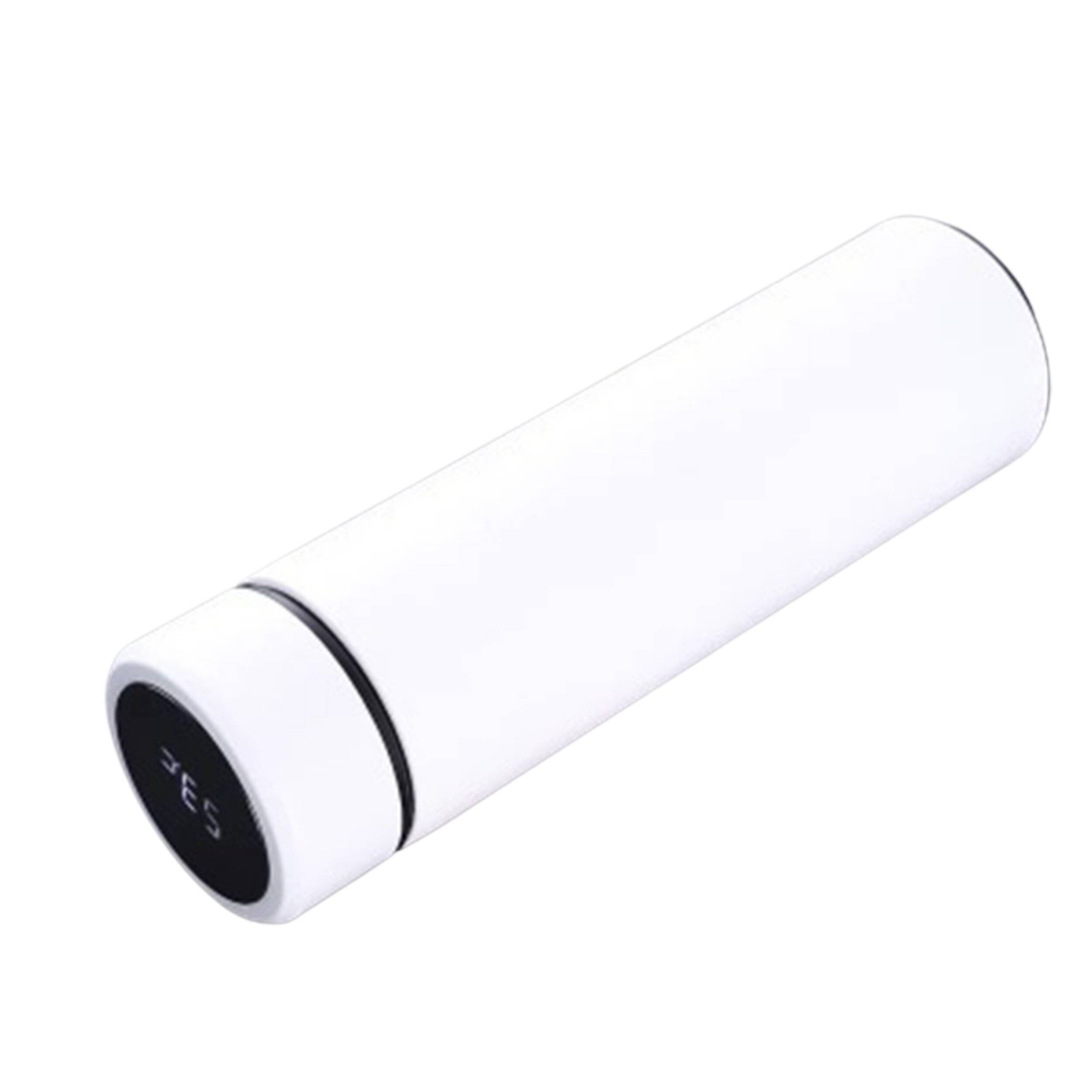 Isolierflasche mit LCD Temperaturanzeige 500ml weiß-0