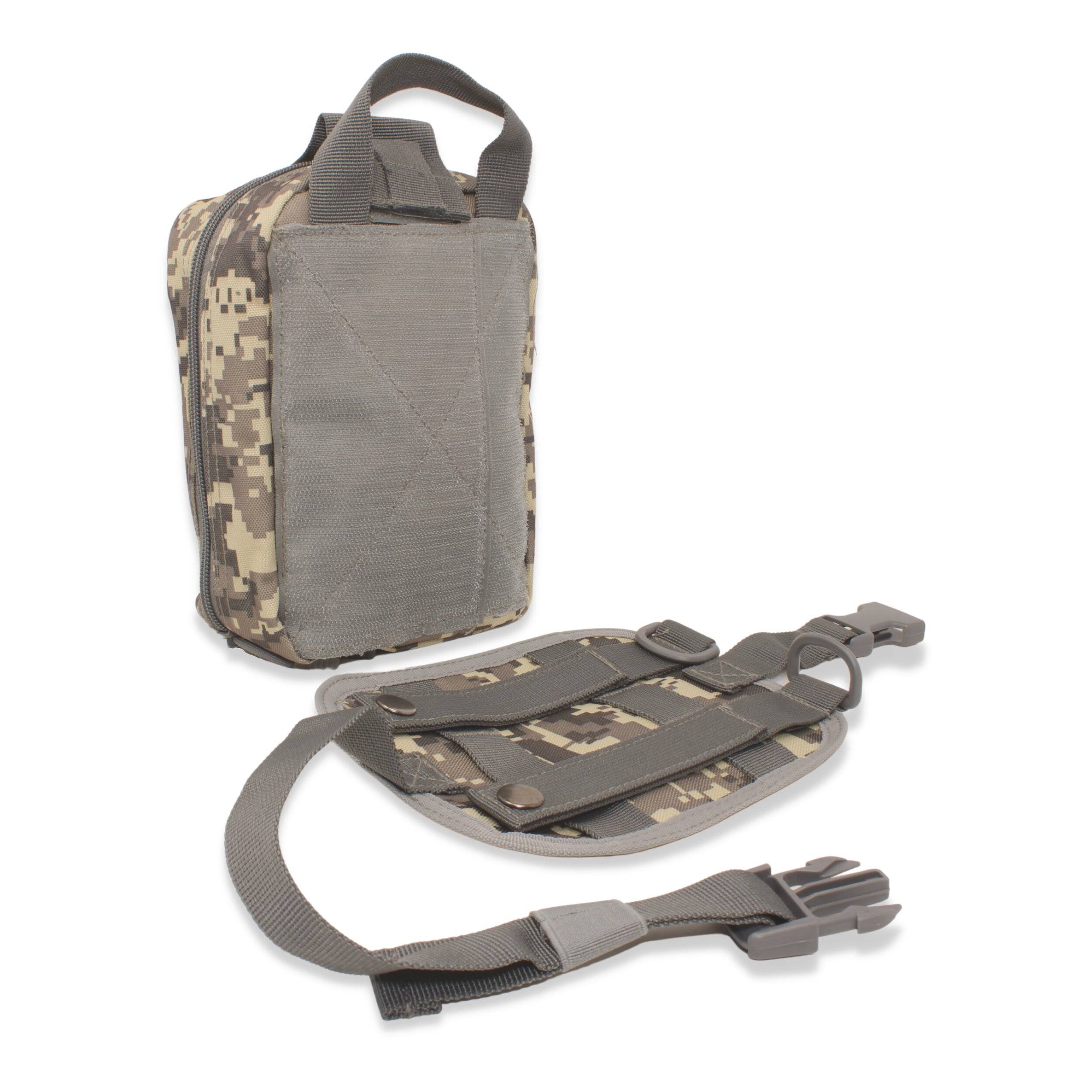 First Aid Kit taktische Tasche, DIN 13164 Erste Hilfe Notfalltasche Camouflage grau (34-teilig)-1