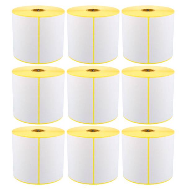 9x ARLI Thermoetiketten 100x150 mm – 500 Stück pro Rolle – 25,4 mm Kern – Versandetiketten