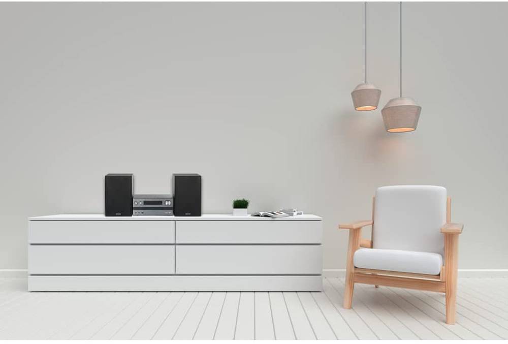 JVC - Kenwood M-918DAB-H, Heim-Audio-Mikrosystem, Aluminium, Schwarz, 1 Disks, 10 W, 2-Wege, 13 cm-3