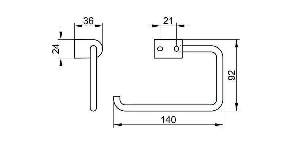 KEUCO Toilettenpapierh. Smart.2 14762, verchromt-2