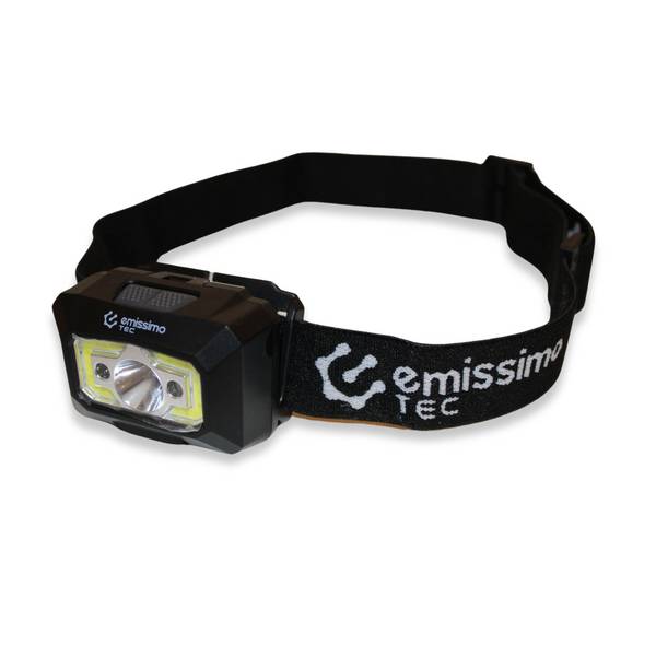 Stirnlampe, Kopflampe, -Tactics2- USB Stirnlampe Wiederaufladbar IP44  340 Lumen