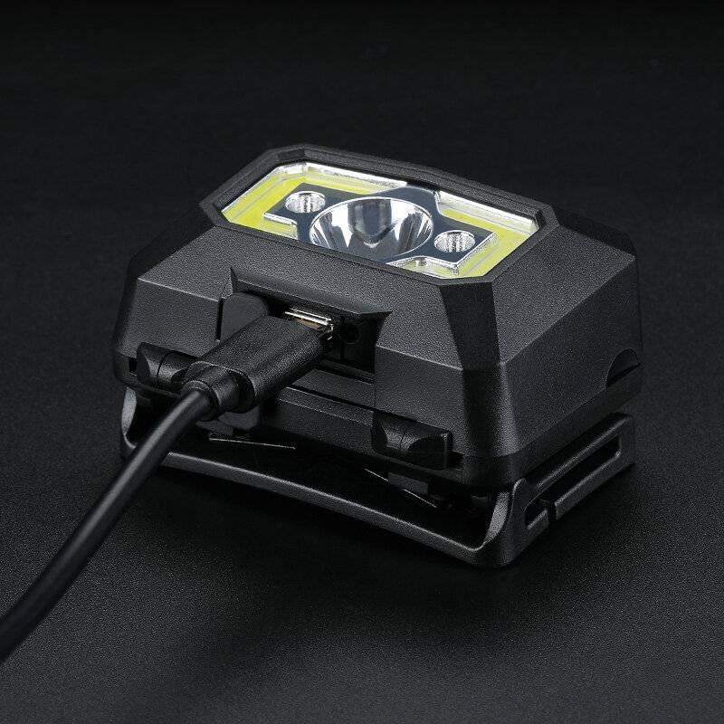 Stirnlampe, Kopflampe, -Tactics2- USB Stirnlampe Wiederaufladbar IP44 340 Lumen-2