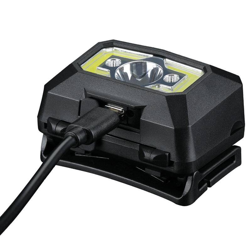 Stirnlampe, Kopflampe, -Tactics2- USB Stirnlampe Wiederaufladbar IP44 340 Lumen-3