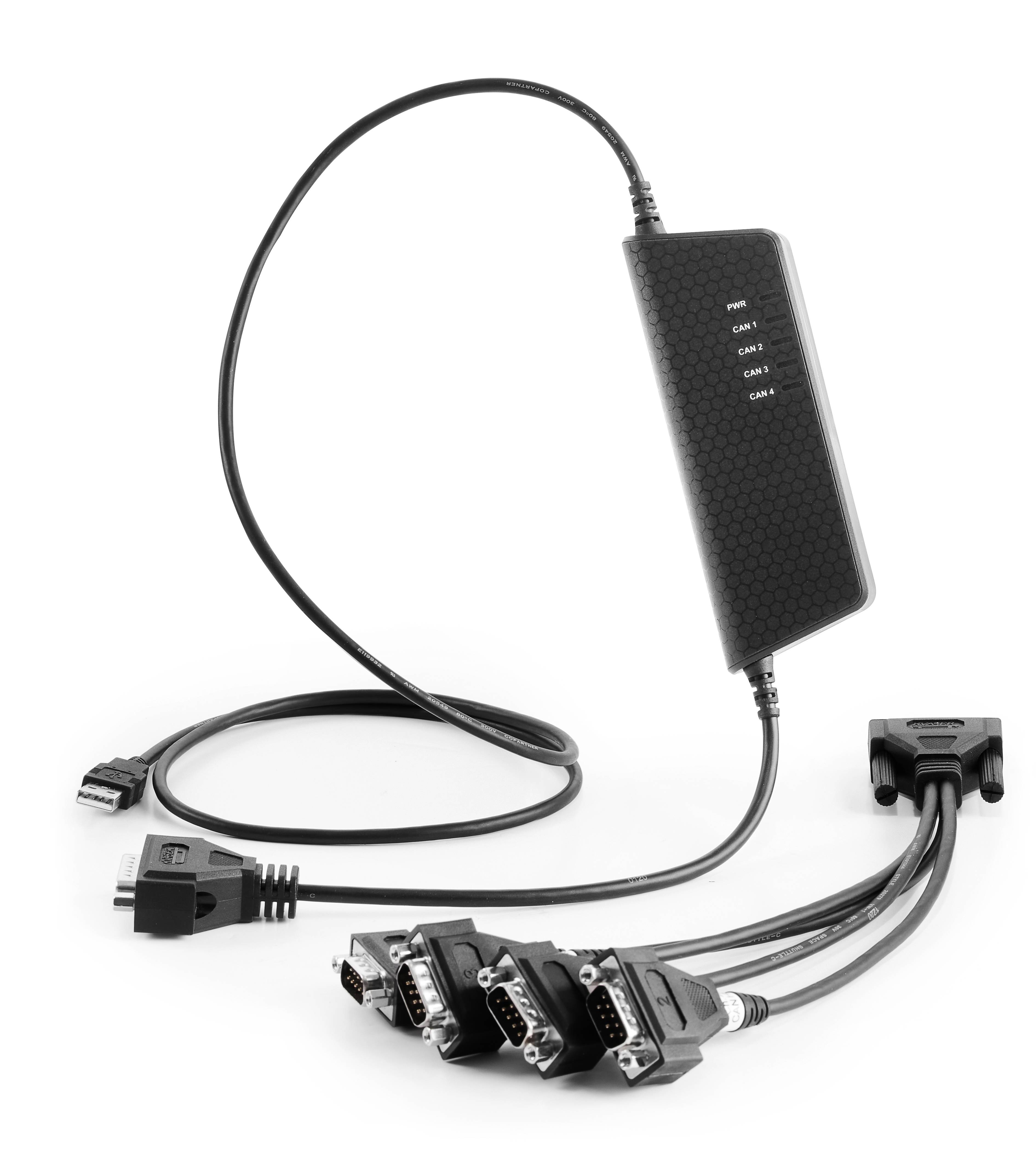KVASER USBcan Pro 4xHS (01261-5), USB CAN FD Interface, vierkanalig, programmierbar, galvanisch getrennt, Sub-D-9-0