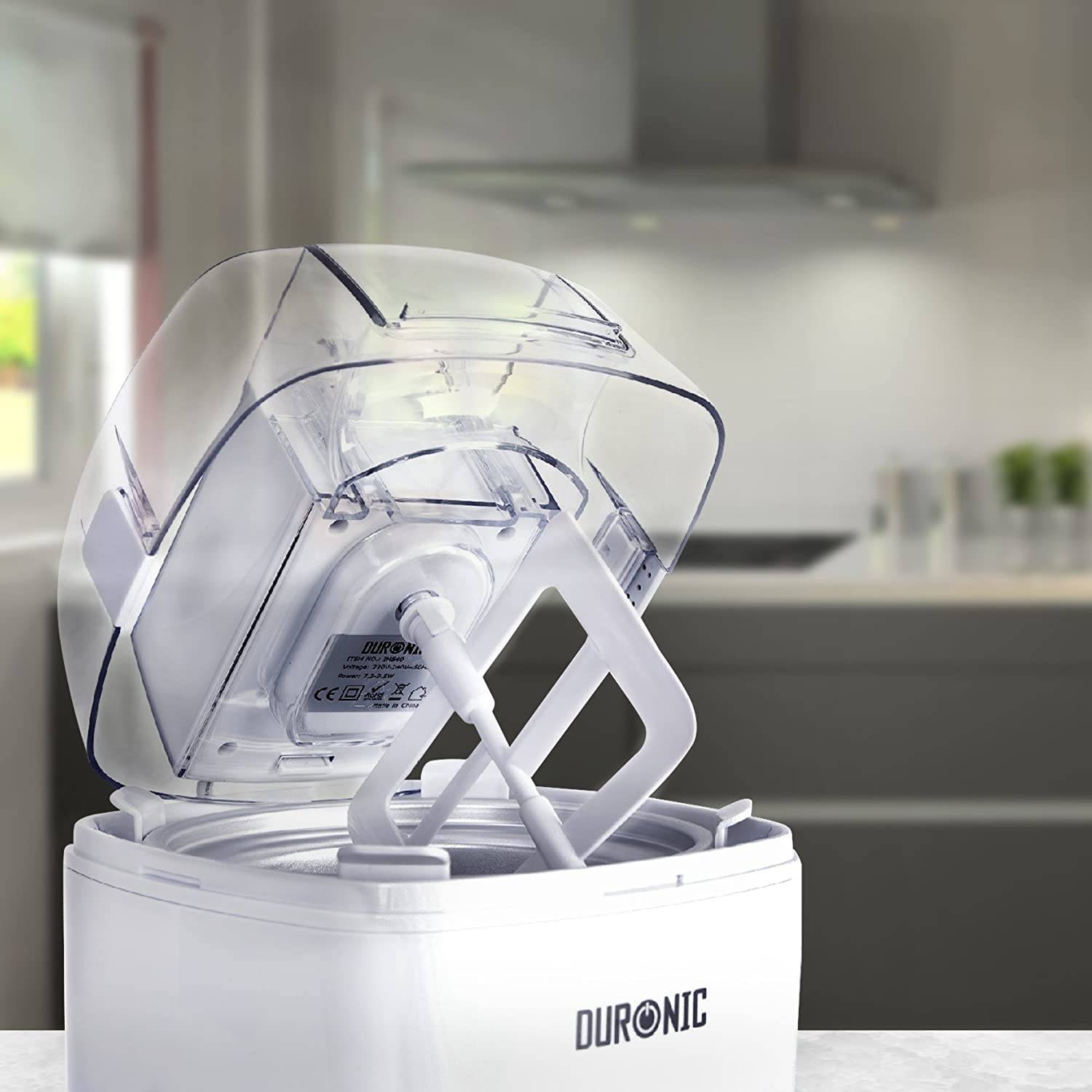 Duronic IM540 Eismaschine - Gefrierbehälter mit 1,5 L Fassungsvermögen - fertiges Dessert in 15-30 Minuten-4