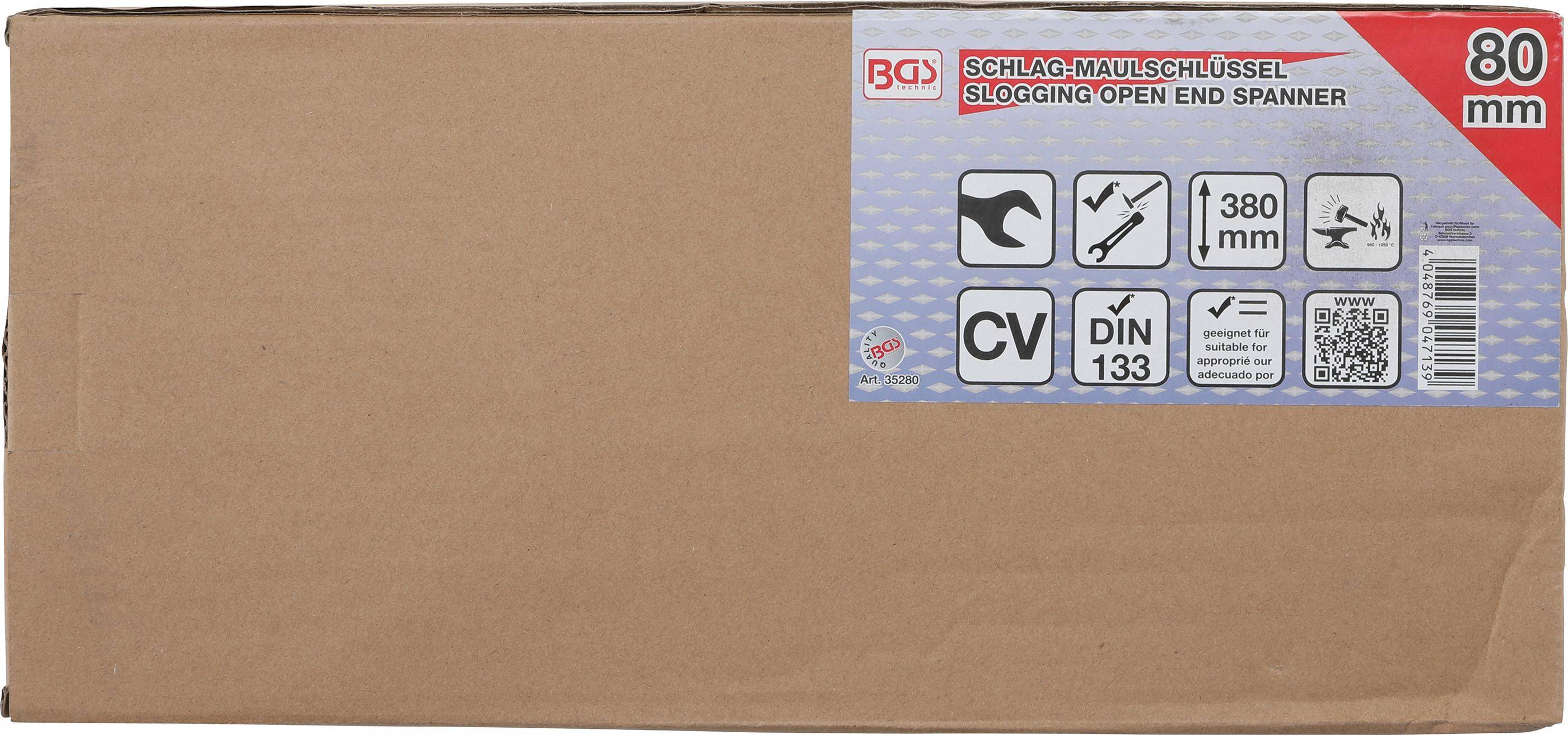 BGS 35280 Schlag-Maulschlüssel, SW 80 mm-1